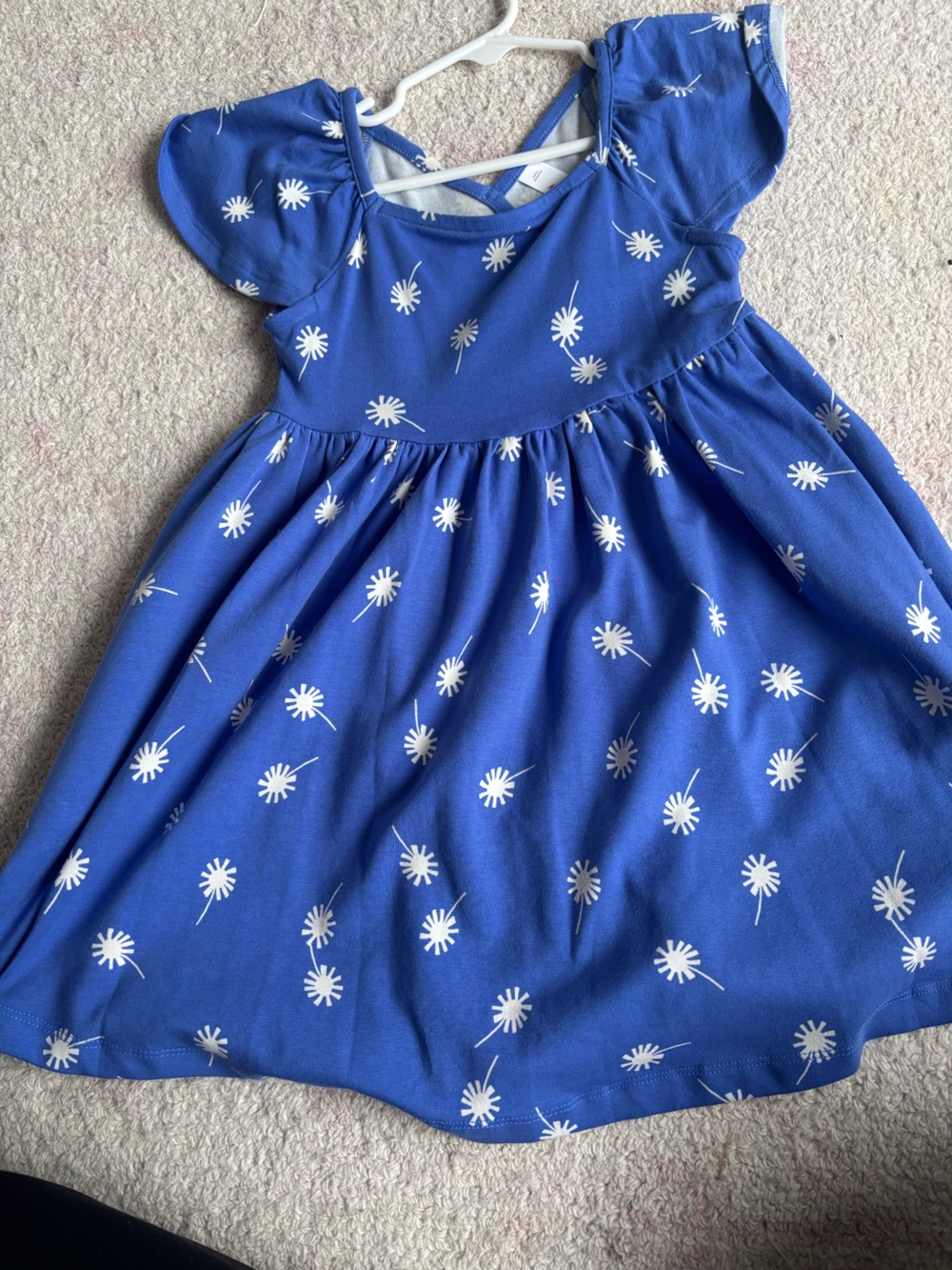 Hanna Andersson Royal Blue Daisy Swing Dress